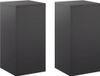 vidaXL Plantenstandaard - 2 stuks - Zwart - 30 x 30 x 60 cm - Staal