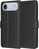 Techsuit Hoesje geschikt voor Apple iPhone Air - Leather Folio Book Wallet Case - Zwart