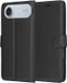 Techsuit Hoesje geschikt voor Apple iPhone Air - Leather Folio Book Wallet Case - Zwart