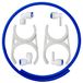 iSpring ACL1 RO Add-on Filter Kit voor standaard omgekeerde osmose systemen, 5-delige set, 1/4\"