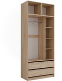 Vicco Elmo Kledingopslagkast – 50 x 40 cm Set van 3 Sonoma