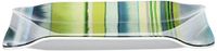 Alpac 378586 dienblad, bedrukt, Bayadère van acryl, 20 x 13 x 3 cm, groen