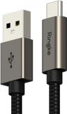 Ringke Fast Charging Basic - USB-A naar USB-C Kabel - 1M Zwart