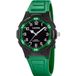 Calypso Polshorloge Unisex Zwart/Groen Siliconen Analoog Quartz
