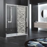 Ambiance Sticker Privacy raamfolie - Tijgerhuidpatroon - Zelfklevende raamfolie voor ramen en douchedeuren - 120x35cm