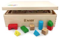 WABI Blocs de construction magnétiques en bois, 120 pièces avec base WABI