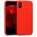 kwmobile iPhone X Case - Red Silicone Skin Cover