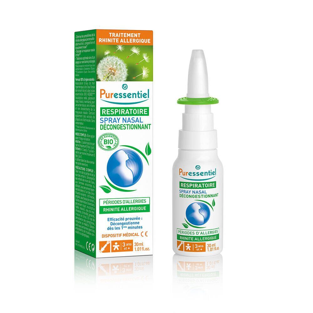 Puressentiel Puressentiel Ademhaling Spray tegen Neusverstopping Allergische Rinitis Bio 30 ml