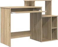 vidaXL Bureau Sonoma Eiken Bewerkt Hout 120,5 x 44 x 88,5 cm