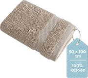 HUSH. Living Handdoek 100% Katoen - 50x100 cm - Zand