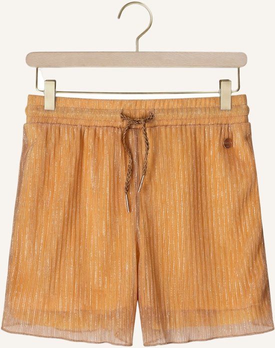 Nono Sunny Shiny Plissee Short Broeken Meisjes - Goud - Maat 146/152