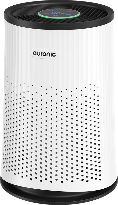 Auronic Luchtreiniger Compact Pro met HEPA 13 Filter, Ionisator en Koolstoffilter - Ruimtes tot 30m² - CADR-waarde van 150m³/u - Wit
