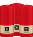 Wiedemann Cilinderkaars/stompkaars - 3x - rood - 15 x 7 cm - 63 branduren