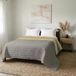 MB HOME ITALY Elegant Zomer Quilt, Crème/Lichtgrijs, 260x270 cm