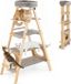 Nova Markt Poteau griffoir pour chat, échelle, 5 niveaux, arbre à chat en bois massif avec poteaux griffoirs en sisal et couchage douillet, tour d'escalade pliable pour chats grands et petits