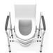BODHIS Barre de WC - Réglable et Antidérapante - max 113 kg - 55,5 x 50,5 x 80,5 cm - Blanc