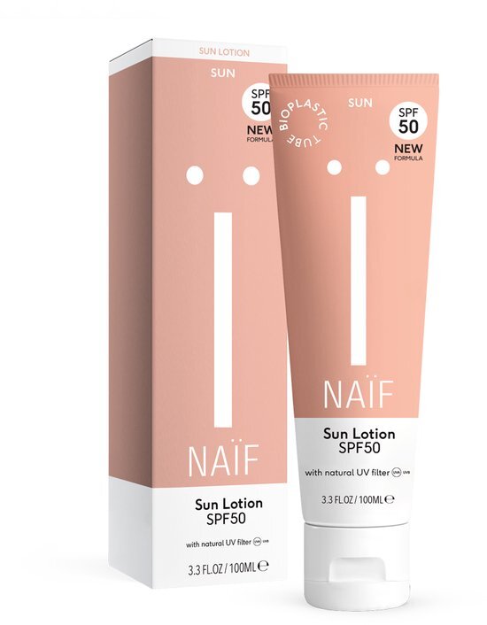 Na&#239;f - Zonnebrand Lotion SPF50 - 100ml - met Natuurlijke Ingredi&#235;nten