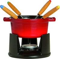 Staub Minifondueset, Induktionsgeeignet, Gusseisen, Kirschrot, 13 x 9.9 x 7 cm, 1 Einheiten