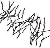 JANDEI Decoratieve Led Guirlande 20m 200L zonnepaneel 8 functies, warm wit 3000K 1200mA