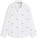 Tommy Hilfiger Kids Lange Mouwen Shirt Unisex Katoen/Elastaan Rood/Wit Maat 6