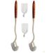 Ensemble de brosses de toilette en bois sans marque avec long manche