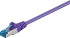 Good Connections S/FTP CAT6a 10 Gigabit netwerkkabel / paars - LSZH - 0,50 meter