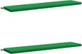 vidaXL - Bankkussens - SOEST - 2 st - 100% Polyester - Groen - 200 x 40 x 5 cm
