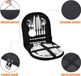 OEM Shenzhen Haorui Industrial Technology Co., Ltd. 12Pcs Portable Stainless Steel Camping Cutlery Set with Organizer for 2 Persons
