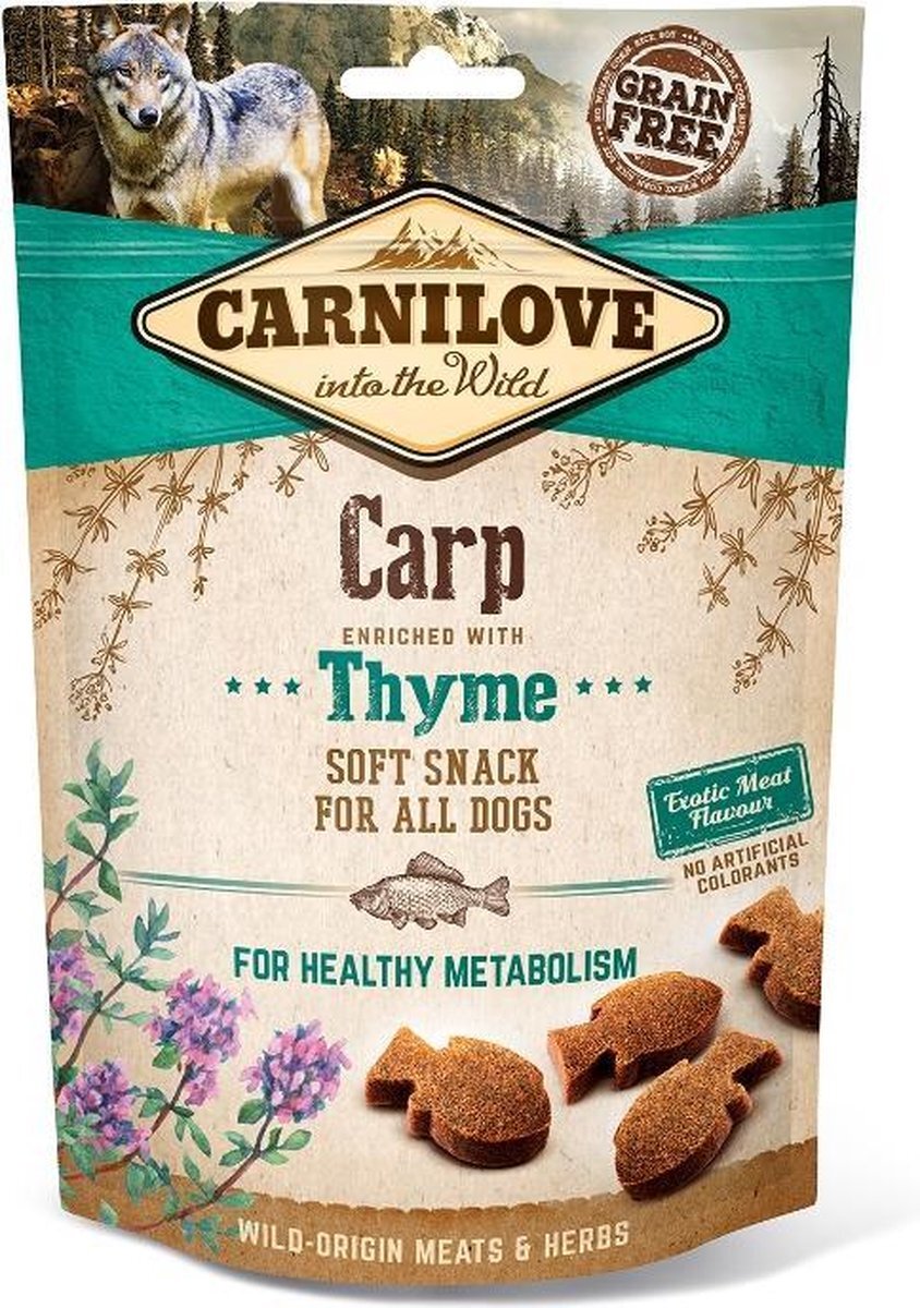 Carnilove 200 GR soft snack karper/tijm