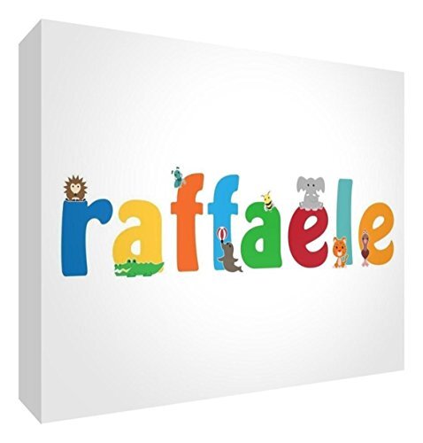 Little Helper Little Helper LHV-RAFFAELE-515BLK-15IT baby- / doop cadeau-idee, personaliseerbaar met naam, raaffaele 10.5 x 14.8 x 2 cm Veelkleurig.