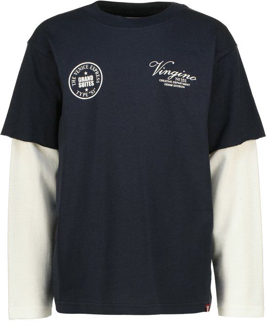 Vingino Jongens T-shirt Korte Mouw Katoen 128 SALUTE