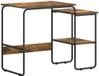 vidaXL Bureau met opslag Gerookt eiken 100 x 50 x 75 cm