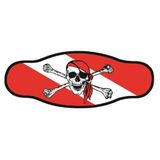 Best Divers Jolly Roger masker van neopreen, dubbel blad