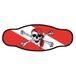Best Divers Jolly Roger masker van neopreen, dubbel blad