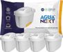 Agua Next cartouches filtrantes – 4 pièces | Cartouches filtrantes de remplacement pour Dafi Unimax, Aquaphor A5, Philips AWP212/10
