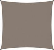vidaXL Zonnescherm vierkant 4x4 m oxford stof taupe