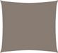 vidaXL Zonnescherm vierkant 4x4 m oxford stof taupe