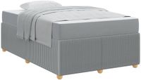 vidaXL Bedframe Lichtgrijs Stof 120 x 200 cm
