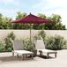Maison Exclusive Parasol avec mât en bois, bordeaux, 198x198x231 cm