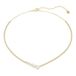 Swarovski Mesmera Halsketting, Gemengde Slijpsels, Wit, 18 Karaat Gouden Afwerking