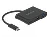 DeLOCK 64091 USB 3.2 Gen 1 (3.1 Gen 1) Type-C Docking Station met HDMI en USB-A Poorten, Zwart