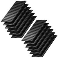 Vicco Akoestisch paneel Sonoa, Zwart, 12 stuks