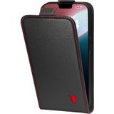TORRO Beschermhoes met klapdeksel, compatibel met iPhone 17e en iPhone 16e (6,1 inch 2026/2025), beschermhoes van echt leer met kaartvakken (zwart)