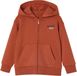 Vertbaudet Sweater met rits en capuchon met jongensprint roest