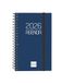 Finocam DuoBand notitieblok agenda 2026, horizontaal weekoverzicht, januari 2026 tot december 2026 (12 maanden), Spaans blauw