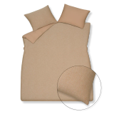 Vandyck Pure 85 1-persoons (140x200/220) praline dekbedovertrek