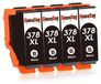 Epson 4 cartouches d'encre noires, type 378XL, adaptées aux Epson XP-8700/8600/8500
