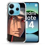 Cokitec Xiaomi Redmi Note 14 4G Manga Naruto Itachi Face Versterkte hoes