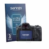 Savvies Screenprotector voor Canon EOS R5 - Folie Beschermfolie transparant 6 Stuks