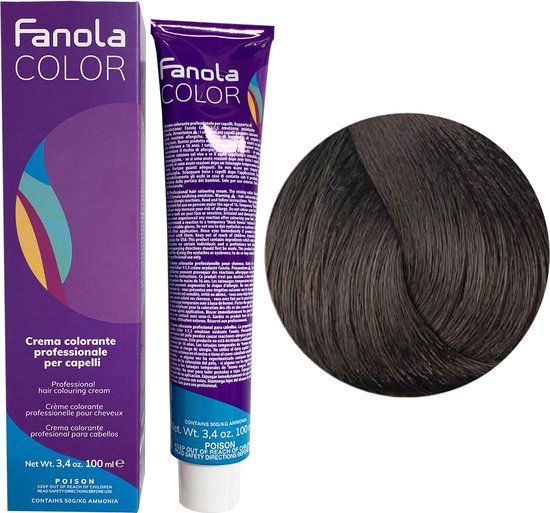 Fanola Haarverf Professional Colouring Cream 4.03 Warm Chestnut 100ml